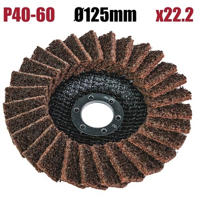 ДИСК ЛАМЕЛЕН 125ММ P40-60 BBL ЖЪЛТ RD
