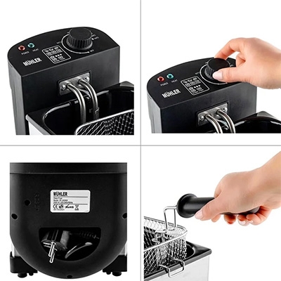 ФРИТЮРНИК MUHLER DF-3030IX 3.0 Л