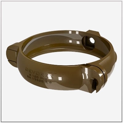 DEVOREX ELEGANCE СКОБА ЗА ТРЪБА Ф100 КАФЯВ