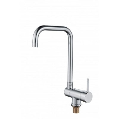 ИНТЕР КЕРАМИК СМЕСИТЕЛ KITCHEN LINE СТОЯЩ ВИСОК ХРОМ