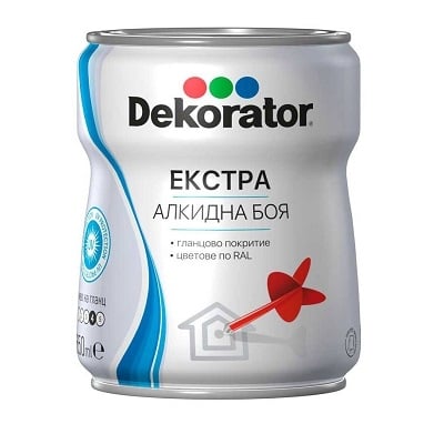 МЕГАХИМ ДЕКОРАТОР ЕКСТРА АЛКИДНА 0.65 Л RAL1015 СЛОНОВА КОСТ