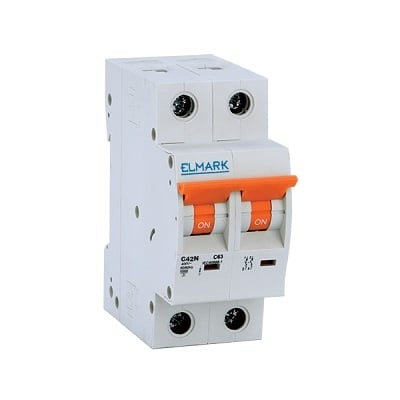 ЕЛМАРК NEW MCB C42N 6A 2P 4.5kA КРИBА С