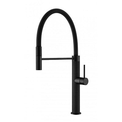 ИНТЕР КЕРАМИК СМЕСИТЕЛ KITCHEN LINE СТОЯЩ ЧЕРЕН МАТ