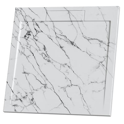 ИНТЕР КЕРАМИК ПОДДУШОВО КОРИТО MARBLE TEXTURE 80/80/3.5