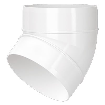 VENTS КОЛЯНО 45 ГРАД. ЗА ВЪЗДУХОВОД Ф100 /121-45/