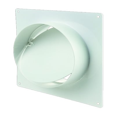 VENTS КОНЕКТОР ЗА КРЪГЪЛ ВЪЗДУХОВОД ЗА СТЕНА С КЛАПА Ф125 2521