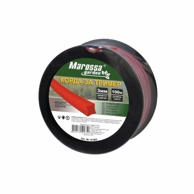 КОРДА ЗА ТРИМЕР МАКАРА 100М/3.0ММ КРЪГЛА МАРОСА