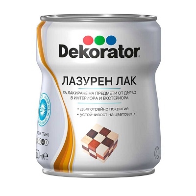 МЕГАХИМ ДЕКОРАТОР ЛАЗУРЕН ЛАК САТЕН 18 Л ОРЕХ