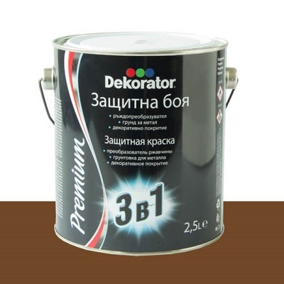 МЕГАХИМ ДЕКОРАТОР БОЯ ЗА МЕТАЛ 3 В 1 БЯЛА 2.5 Л