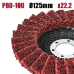 ДИСК ЛАМЕЛЕН 125ММ P80-100 BBL ЧЕРВЕН RD