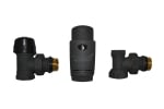 THS РАДИАТОРЕН СЕТ CAYMAN-3 BLACK ЪГЛОВ 1/2