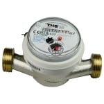 THS ВОДОМЕР 3/4\" СТУДЕНА ВОДА Q3-4 130mm DN20 R80H50V THS Thermostyle
