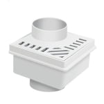 PVC СИФОН ЪГЛОВ БЯЛ ЗА ТЕРАСА MESA MTS801 Ф100