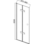 ИНТЕР КЕРАМИК ПАРАВАН СТЪКЛО 100/200 114TR/100 NANO