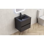 ИНТЕР КЕРАМИК ДОЛЕН ШКАФ BG 5955MB +УМИВ.5953B-2 BLACK