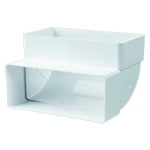 VENTS КОЛЯНО ВЕРТИКАЛНО ЗА ПЛОСЪК ВЪЗДУХОВОД 55/110
