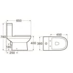 ИНТЕР КЕРАМИК МОНОБЛОК ЗАДНО 6782NEW RIMLESS